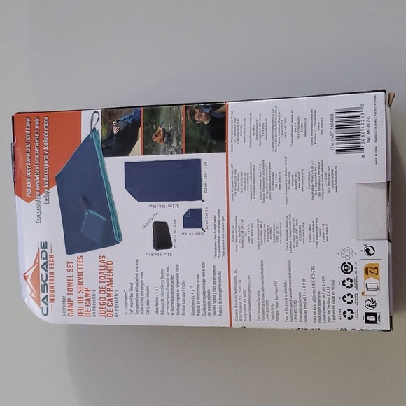 Cascade Mountain Tech Microfiber Towel Set - Picture 2 of 8